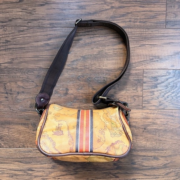 Alviero Martini • 1 Classe map purse Geo Classic shoulder bag crossbody leather - Picture 5 of 13